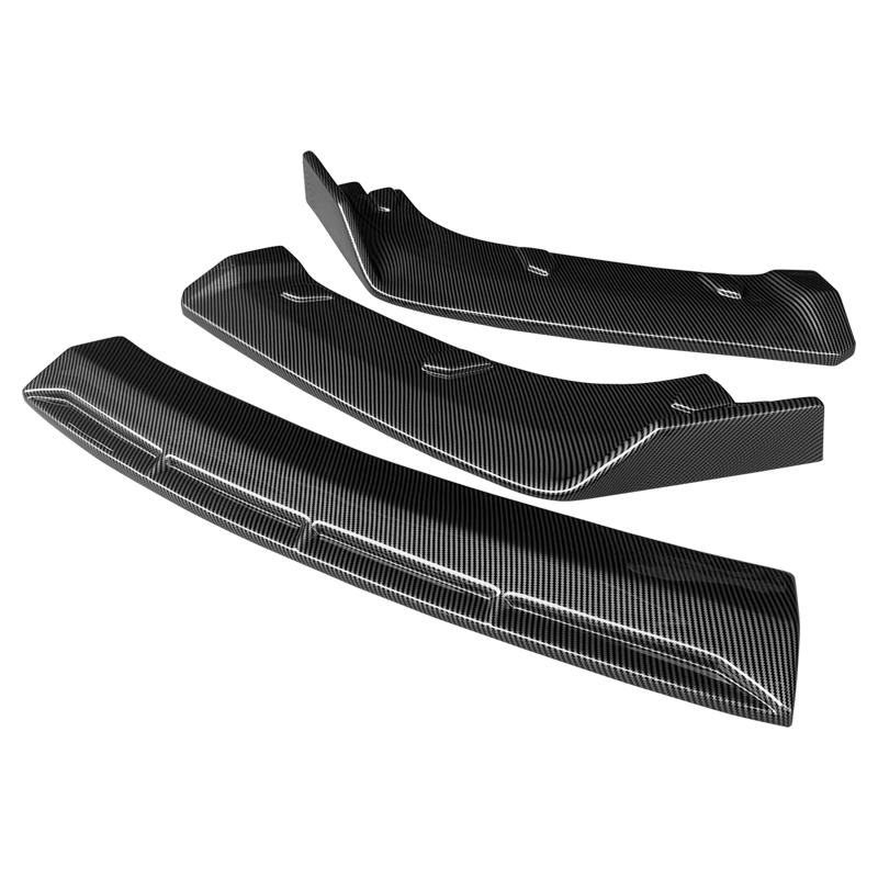 BKPTT1 Car High Quality Accessories For Cadillac CT6 2016-2018 Front Bumper Lip Body Kit Chin Spoiler Diffuser Guard Carbon Fiber ABS