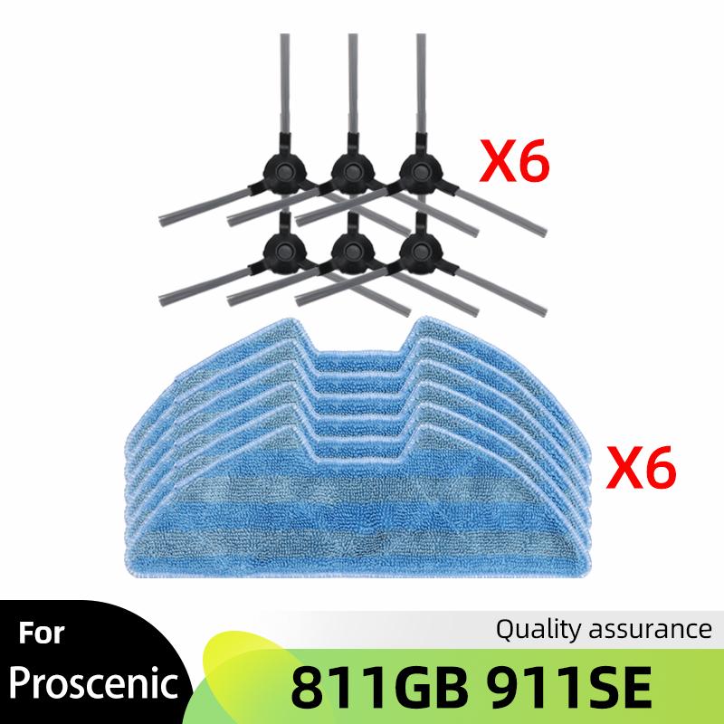 For Proscenic 811GB 911SE/ Symbo xBot 5 PRO/ Lauben Robot Vacuum 26BB Pet Spare Parts Main Side Brush Hepa Filter Mop Accessory
