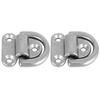 316 Stainless Steel Boat Folding Pad Eye Lashing D   Tie Down Cleat (4 Pcs 8mm)