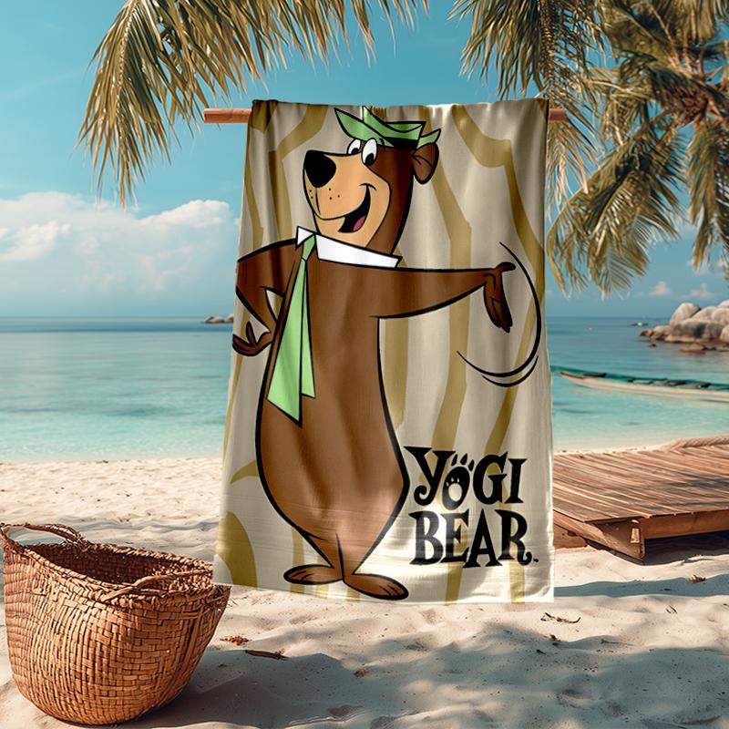 Yogi Bear Show Fashion Beach Towel: Ideal for Summer Adventures Soft, absorbent and quick drying suitable for swimming and bathing