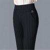Spring and Autumn Women's High-Waisted Casual Elastic Pants, Slim-Fitting Pants for Middle-Aged and Elderly Women, Fashionable Pencil Pants