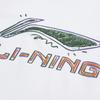 Li Ning Graffiti Logo Printed Fashion Trendy Design Versatile Round Neck Pullover Short Sleeve T-Shirt Casual Sports Set AHSUB03-2+YKSV147-2