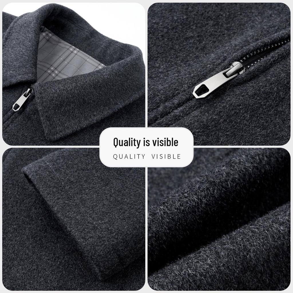 2025 Men's High-End Wool Lapel Jacket - Autumn/Winter Bestseller