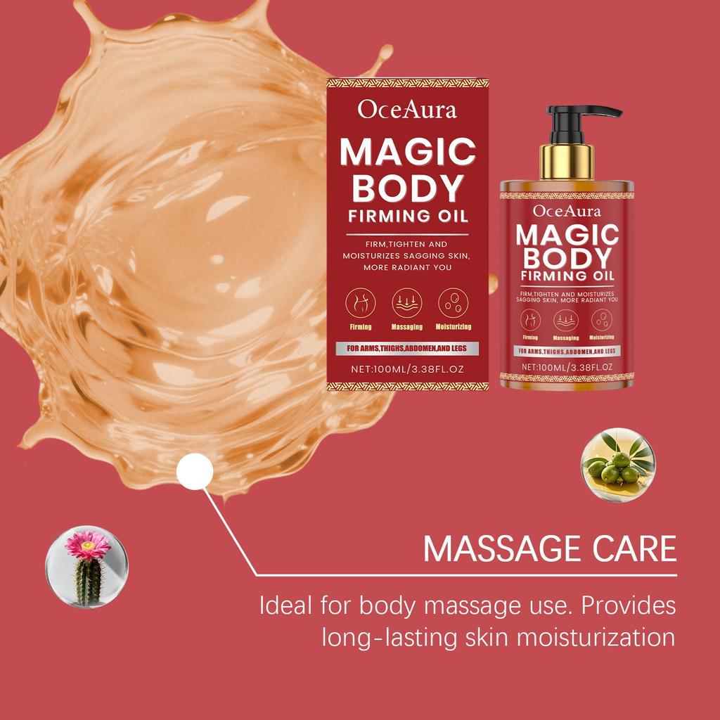 OceAura Body Moisturize Oil Firm Skin Improve Relaxation Reduce Fine Lines Relieve Stress Deep Hydrate Wh-iten Skin Massage Oil