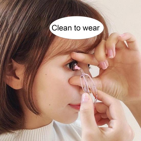 Kit de ferramentas para aplicação de lentes de contato portáteis, pinças, removedor e limpador