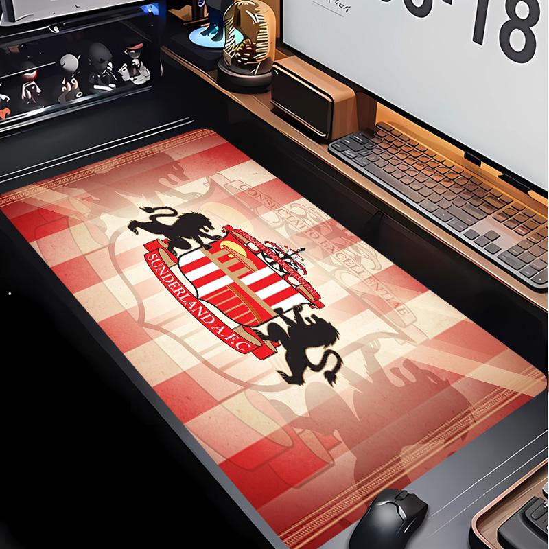 Sunderland Football Pattern Mouse Pad Non?Slip Rubber Base Gaming Mousepad For Desk Office Home
