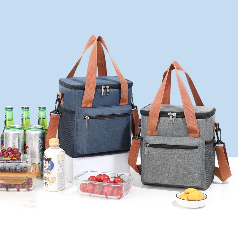 Umhänge-Isolierte Lunchtasche - Kationische Picknick- & Campingtasche mit Kühlakku