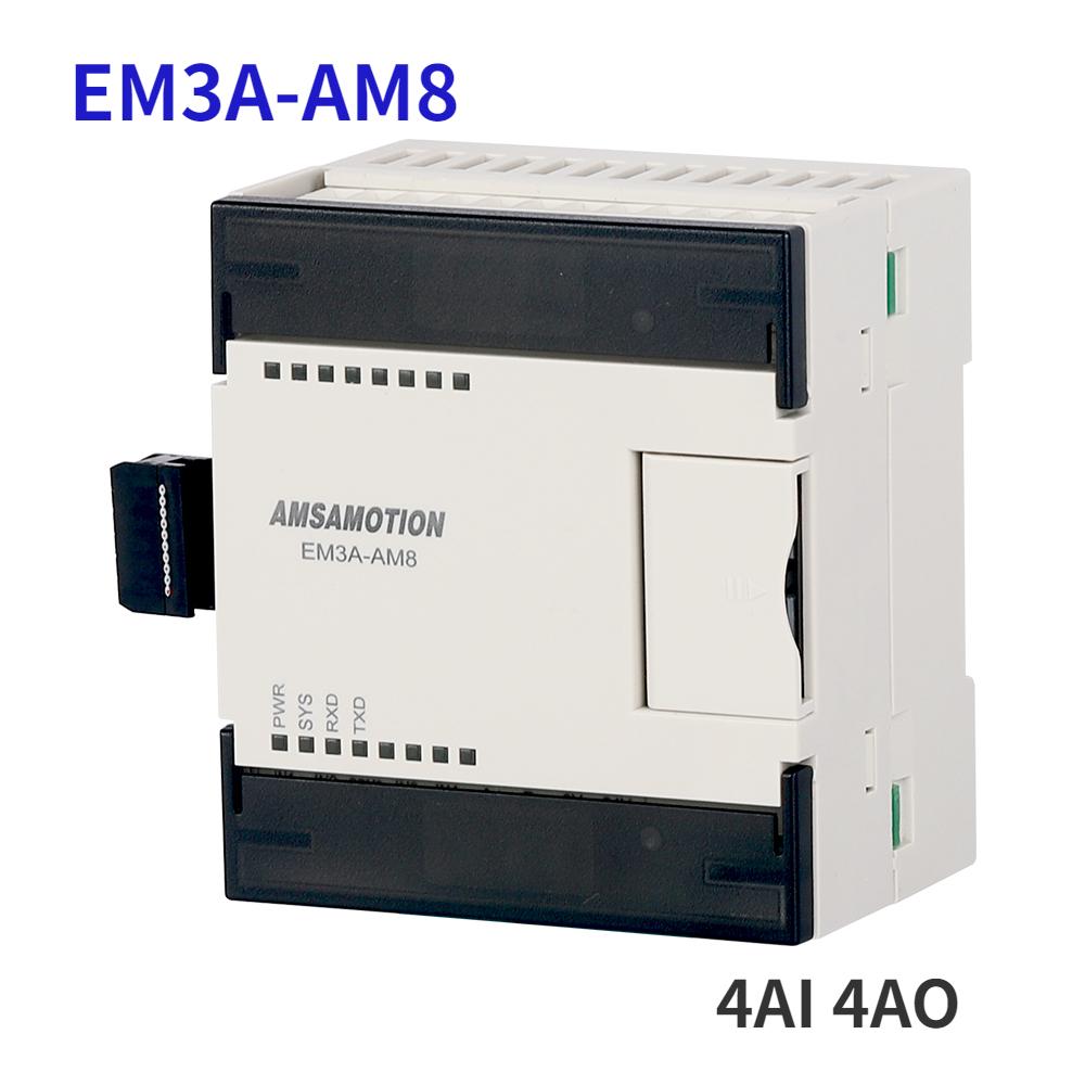 Amsamotion FX3U-M26MR-E M26MT-E Replace For Mitsubishi MELSEC PLC 4AI/2AO MODBUS Analog Transistor Relay EM3 Module