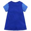 Girls Cotton Dress Short Sleeves Casual Summer Basic Jumpskirt Playwear Dresses