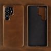 Genuine Leather Case for Samsung Galaxy S25 Ultra S24 Plus S25+ S24 S23 FE Business Vintage Slim Fit Full Body Shockproof Protective Cover