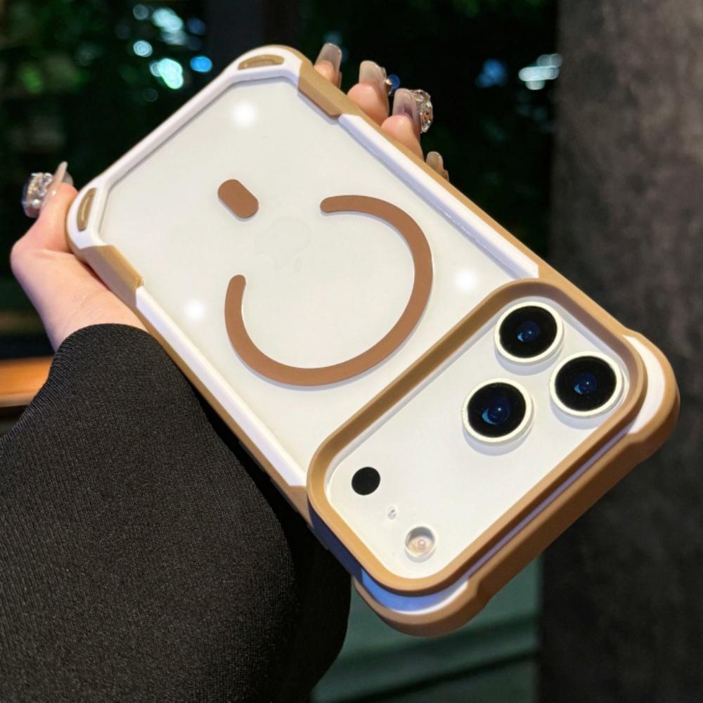 Luxury Contrast-Colors Armor ForMagsafe Case ForiPhone 17 Air 16 15 14 13 12 11 Pro Max Plus Hard Clear Mganetic Acrylic Cover
