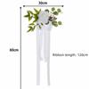 Chiffon Ribbon Artificial Flower Chair Decorations Pew Flowers  Wedding Ceremony
