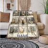 240Gm2 Deer Customize Your Name Outdoor Blanket Suitable For All Seasons Comfortable And Warm Soft Blanket Suitable For Travel Gifts For Relatives And