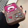 Cartoon pink bear for iPhone16Promax mobile phone case 15 soft case 14 cartoon 13 cute 12 all-inclusive