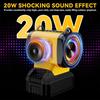 Bluetooth Speaker For Milwaukee/Makita/Dewalt/Bosch 18V 20V Battery With USB Type-C Port Charge Player Loudspeaker Amplifier