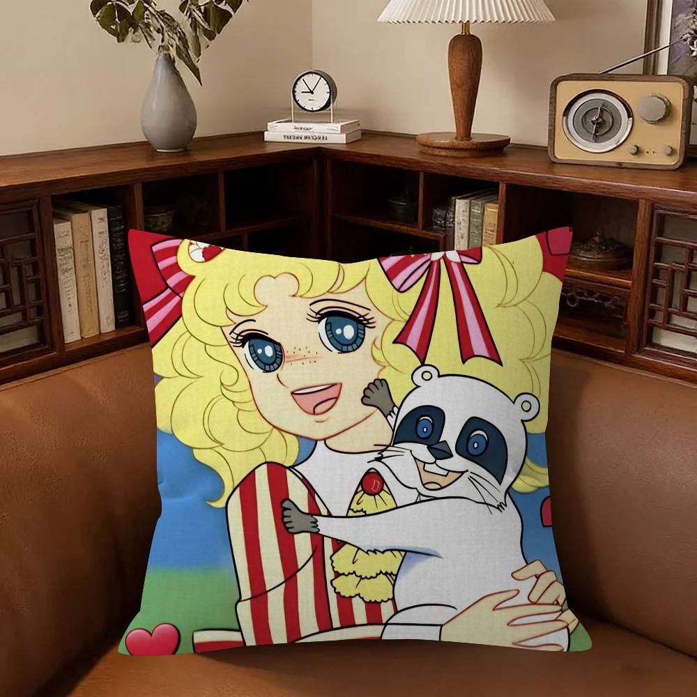 Anime Candy Candy Cushion Cushion Cover Car Throw Pillow Case For Sofa Car Christmas Gift