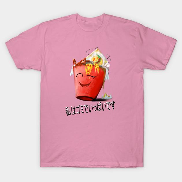 T-Shirt Damen Ich bin Müll Harajuku Druck Kawaii T-Shirt Sommer Kurzarm Damen T-Shirt Top Tee