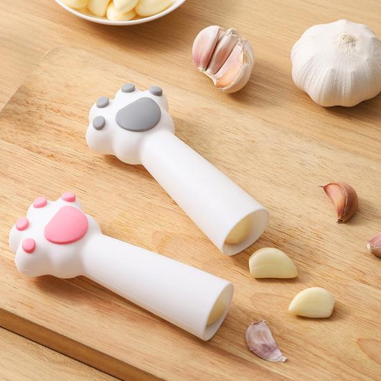 Cat Paw Garlic Peeler Silicone Roller Peeling Tool Quick Peeling Tube Garlic Skin