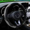 Car Steering Wheel Cover Breathable Anti Slip PU Leather Steering Covers Suitable 38cm Auto Decoration Carbon Fiber