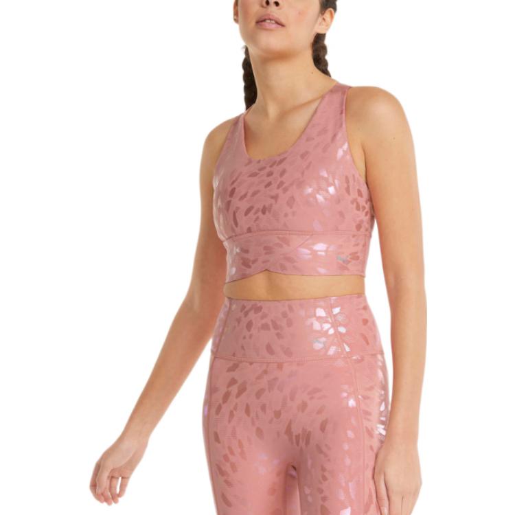 Puma Medium Support Running Training Sports Bra Women Underwear Rose-Pink 520939-24