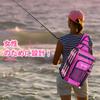 Goture Fishing Backpack with 3 Portable Tackle Single Shoulder Fishing Bag with Rod 900D Oxford Fabric Carp Tackle Durable Oxford Camping Bright