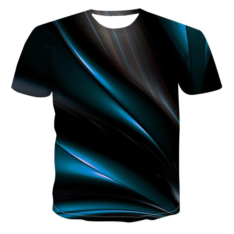 3d Abstract Printing T-shirt For Men And Children Summer Fashion Casual Personality Trend Hip Hop Breathable Thin Cool Top