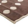 Taupe Mocha Polka Dot Spiral Pattern Rug 160x230