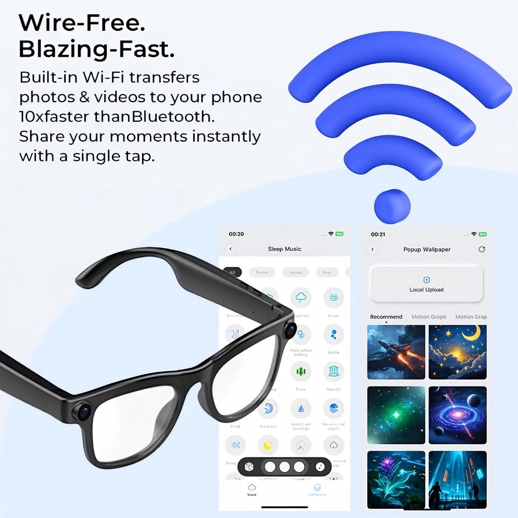 Multifunctional 2026 New 800W HD Camera AI Smart Glasses 4K Photo 1080P Video Record AI Translation Call Waterproof Translation Sunglasses Men Women