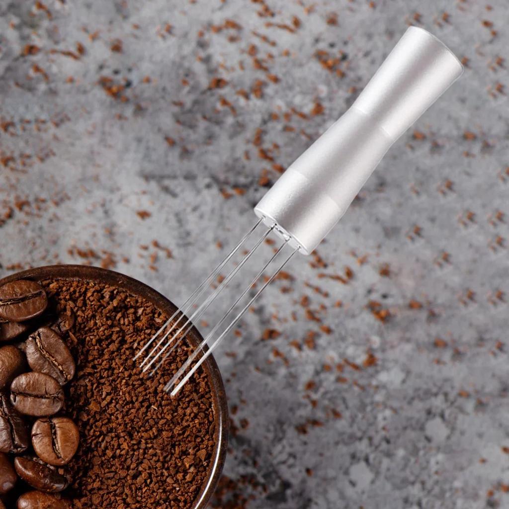 1 Pack Coffee Ground Broken Needle Dispenser Leveler Coffee Needle Hand Tool Blender Tool Food Grade Stainless Steel Needle