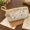 Handheld Pencil Pouch Flower Pen Bag Durable Stationery Storage Bag  Gift