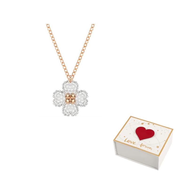 Swarovski Latisha Necklaces Womens Pink F (One Size Fits All)-white gift box