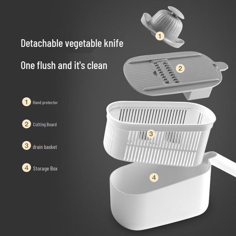 ecoco Stainless Steel Multi-function Vegetable Slicer