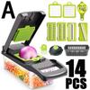 Multifunctional 14/16 in 1 Vegetable Chopper Onion Chopper Handle Food Grate Food Chopper Kitchen Vegetable Slicer Dicer Cut