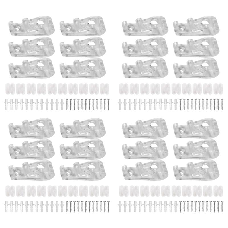 Roller Shade Safety Chain and Cord Guide Fixation Hook Blind Cord Holder Clear Clip for Bead Chain for Roller Blind