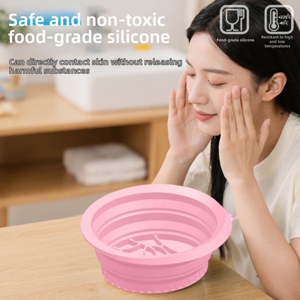 Foldable Facial Ice Bath Bowl Collapsible Design Cooling Facial Washing Basin Home Use