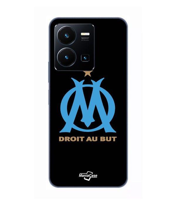 Coque Pour Vivo Y35 4G logo om olympique de marseille Noire Fond Maniacase