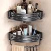 JINGRUIXIANG Wall-Mounted Aluminum Corner Storage Shelf