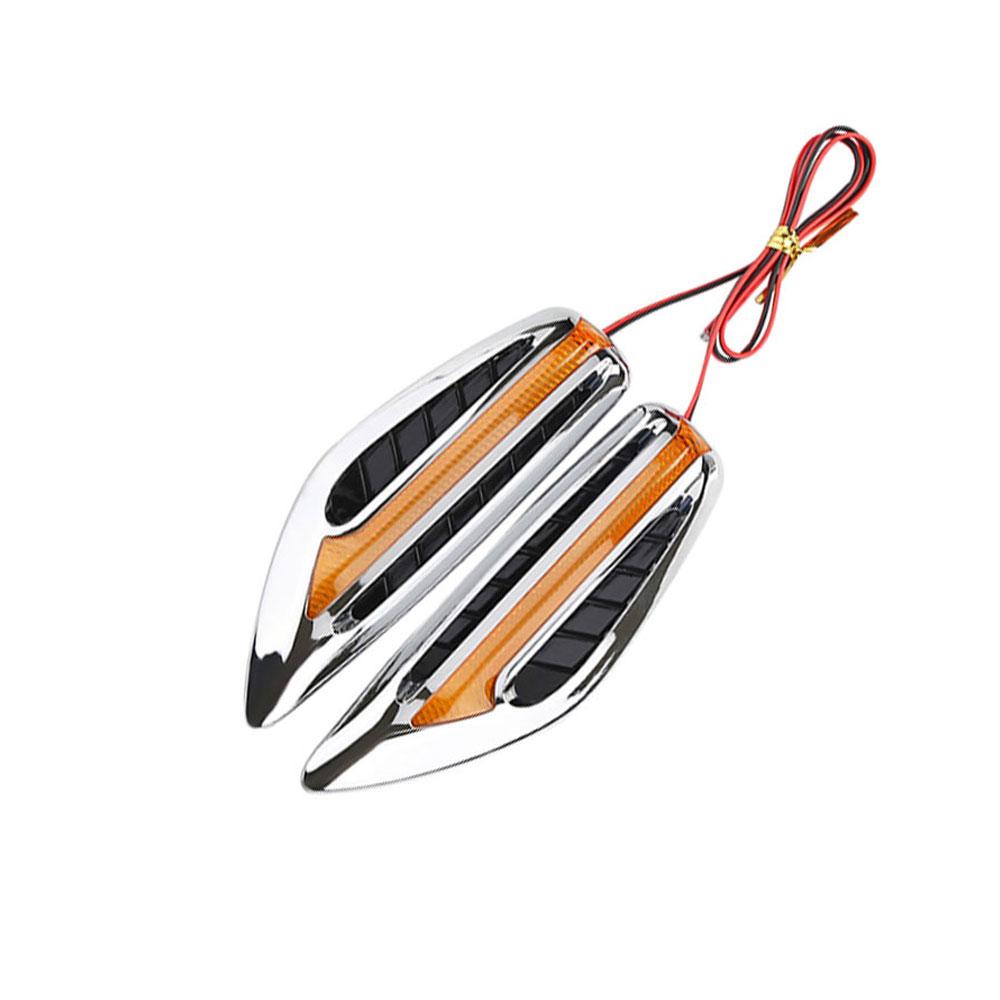 

Светодиодный указатель поворота для автомобиля 12 В, габаритный фонарь, водонепроницаемая боковая лопасть, крышка вентиляционного отверстия для автомобиля, декоративная лампочка жёлтый