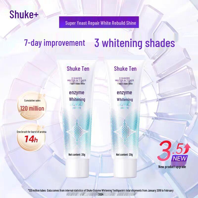 Shuke Professional Enzyme Whitening Toothpaste Travel Pack