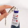 Key Chain Aluminum Beer Bottle And Can Opener Small Beverage Ring Sliver