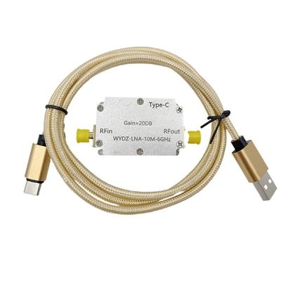 Verstärker mit hoher Ebenheit, LNA, 10 m–6 GHz, 20 dB, HF-Signalantrieb, rauscharmes Verstärker-Frontend für Software-Radio, FM-Radio