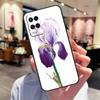Iris Purple Flower Watercolor Case For Oppo A94 A54 A40 A60 A80 A98 A78 A18 A38 A58 A16 A76 A96 A17 A77 A74 A57S A15 Cover