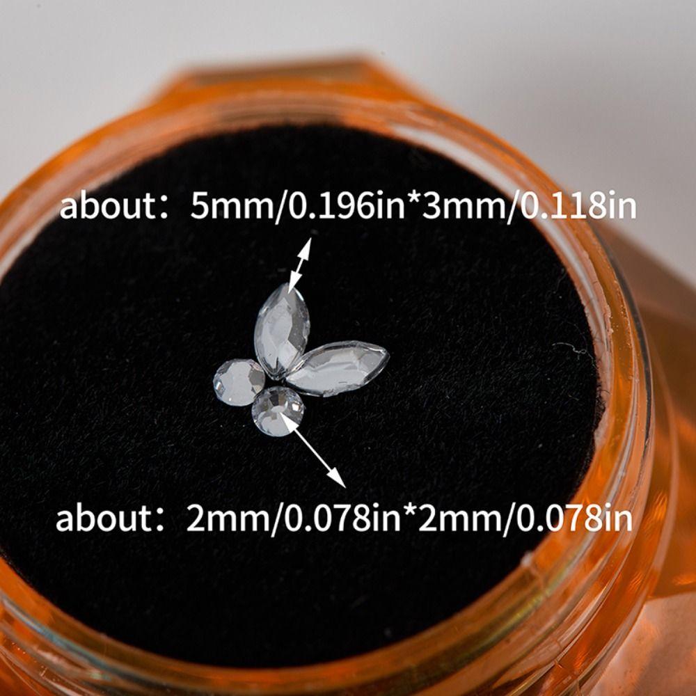 4Pcs/box Colorful Denture Ornament Dental Teeth Decoration Tooth Gems Teeth Jewelry