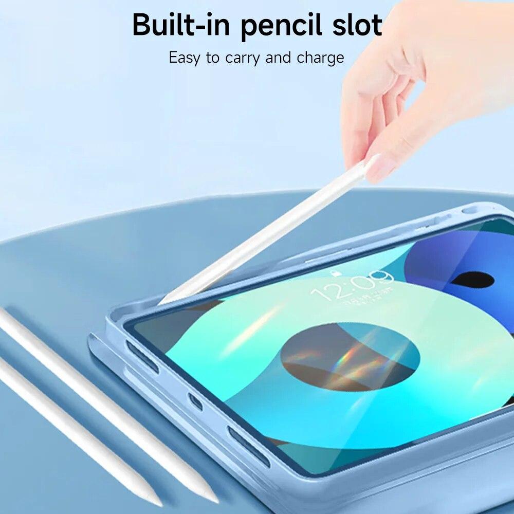 Tablet-Leder für IPad Hülle Pro 11 Air4/5. Bluetooth-Tastaturhülle für IPad 9./10. Generation Hülle mit Stiftablage, stoßfeste Schutzhülle