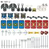 Eight Carriages 1604 Children'S Assembled Building Block Toys Dark Horse Court Transporter Royal Medieval Model