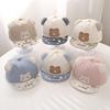 Infant Spring Cute Bear Sun Protection Baseball Cap – Adorable & Versatile Duckbill Cap for Boys and Girls.
