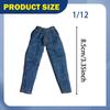1/12 Action Figure Clothes Doll Costume Jeans Trousers Dress up Miniature Clothing for 6"