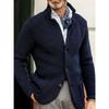 Men S Casual Turn Down Collar Long Sleeve Loose Fit Jacket