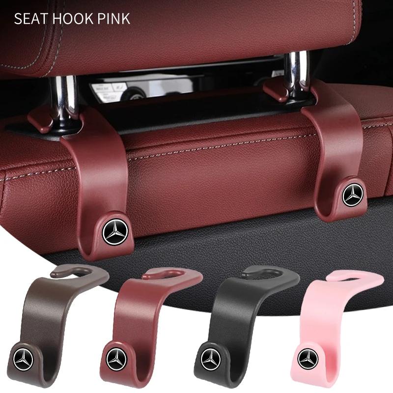 Car Seat Headrest Hook Auto Rearseat Hanger Accessories For Mercedes Benz AMG A C E V Class W201 W210 W108 W204 W205 W203 W211 XD1