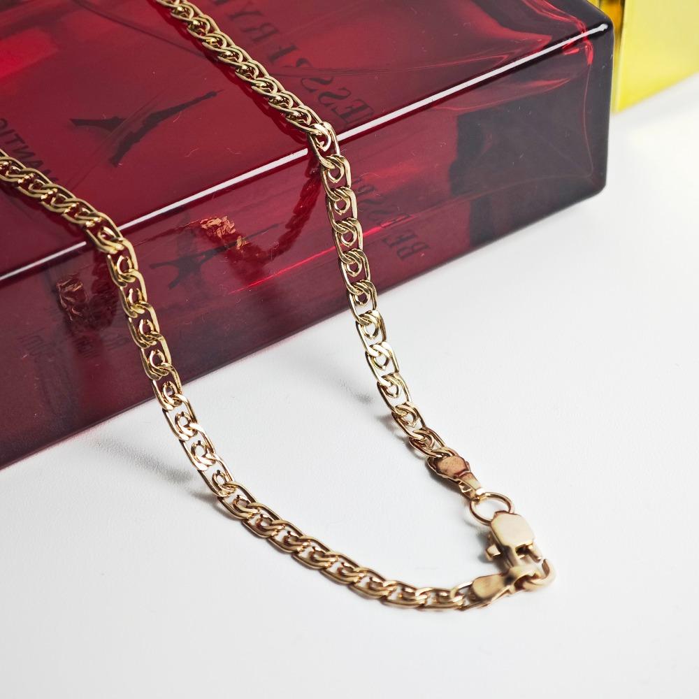 Rose Gold/gold Color Plain Chain for Women's Daily Jewelry